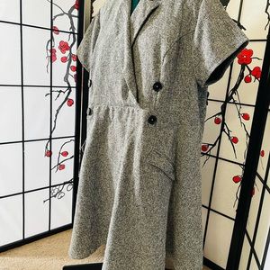 A-line tuxedo dress, great work wear